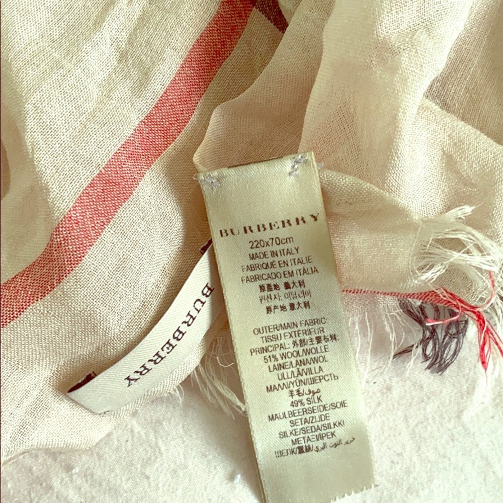 Burberry check scarf